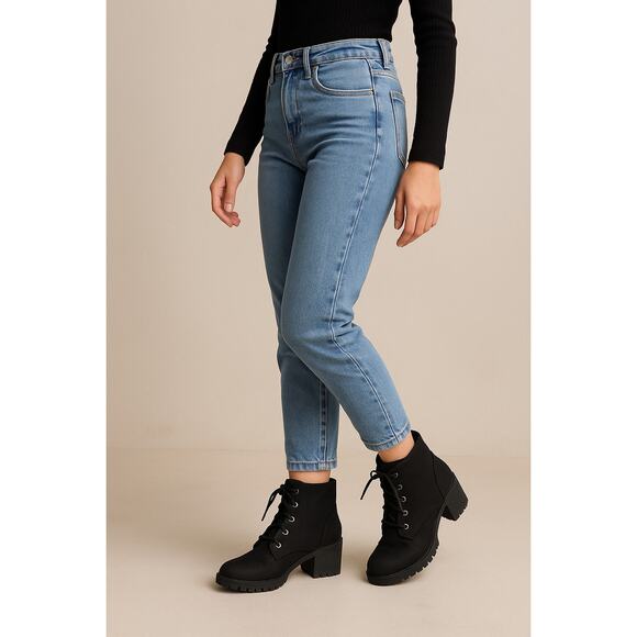 Y2K Grunge Platform Lace-Up Black Booties Jellypop Explorer 7M - Picture 1 of 10